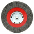 Forney Wire Wheel Crimped, 6 in x .008 in x 1/2 in - 5/8 in Arbor 72751